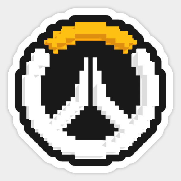 Pixel Overwatch Logo Sticker by MrHemanik